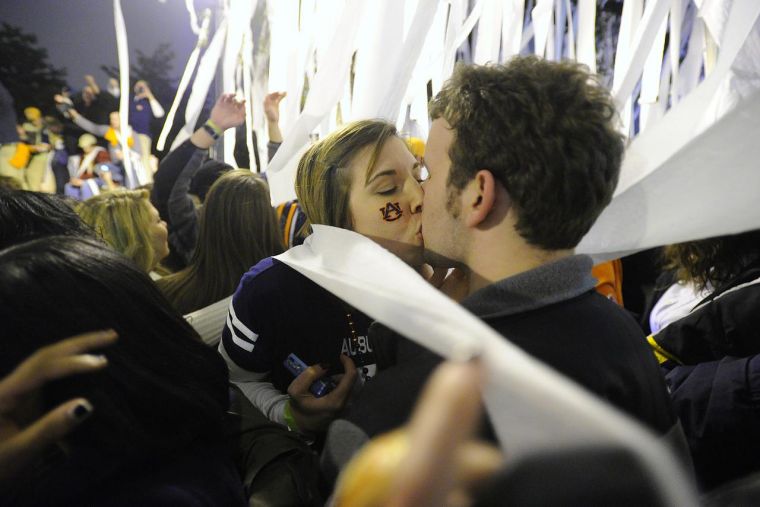 Fans celebrate national championship